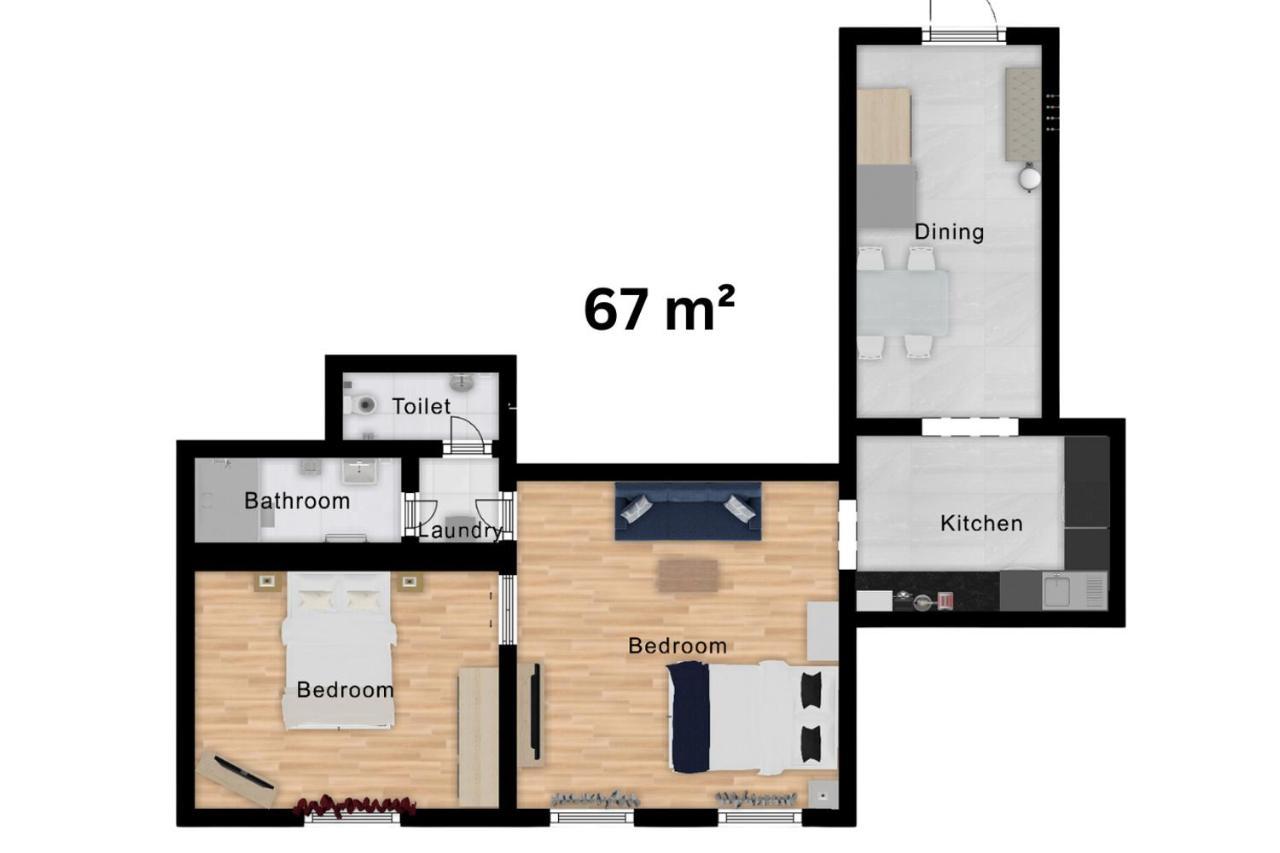 זאגרב Apartment Korina - City Center מראה חיצוני תמונה
